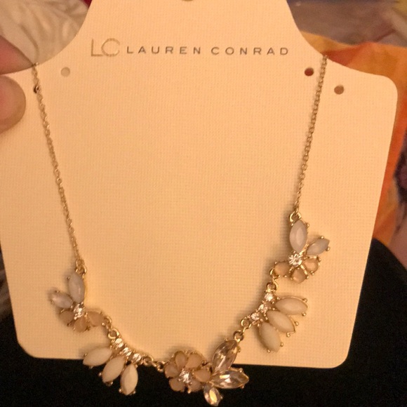 Lc Lauren Conrad gold necklace with beads